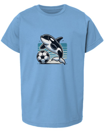 Orca Soccer Light Blue Unisex Fit Jersey T-Shirt