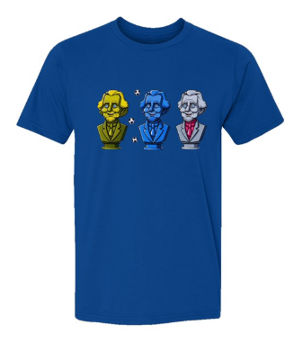 Presidential Soccer Balls Drop USA-Made Ringspun Unisex T-Shirt