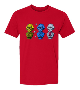 Presidential Soccer Balls Drop USA-Made Ringspun Unisex T-Shirt