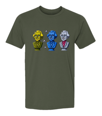Presidential Soccer Balls Drop USA-Made Ringspun Unisex T-Shirt