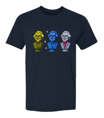 Presidential Soccer Balls Drop USA-Made Ringspun Unisex T-Shirt