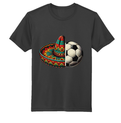 Sombrero Soccer Black Sustainable Athletic Tee