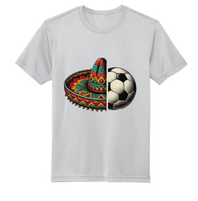 Sombrero Soccer Silver Sustainable Athletic Tee